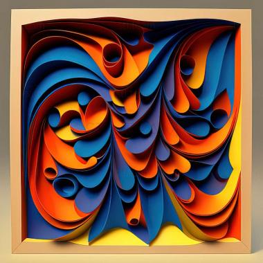 3D model abstract painting (STL)